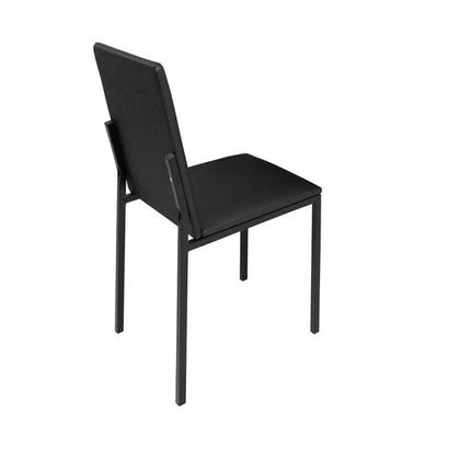 Imagem de Conjunto Sala de Jantar Mesa Dubai 120x75cm Tampo Vidro com 4 Cadeiras