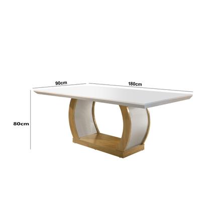 Imagem de Conjunto Sala de Jantar Mesa e 6 Cadeiras Kate Espresso Móveis