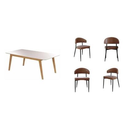 Imagem de Conjunto Sala de Jantar Mesa Elegance Candian com 4 Cadeiras Bless