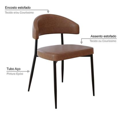 Imagem de Conjunto Sala de Jantar Mesa Elegance Candian com 4 Cadeiras Bless