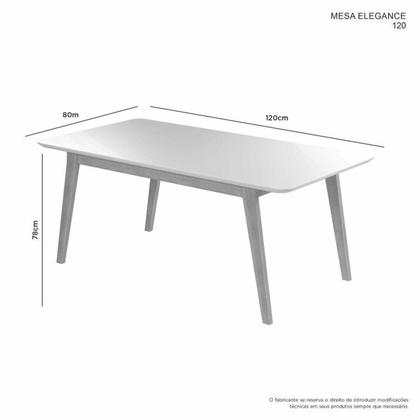 Imagem de Conjunto Sala de Jantar Mesa Elegance Candian com 4 Cadeiras Bless