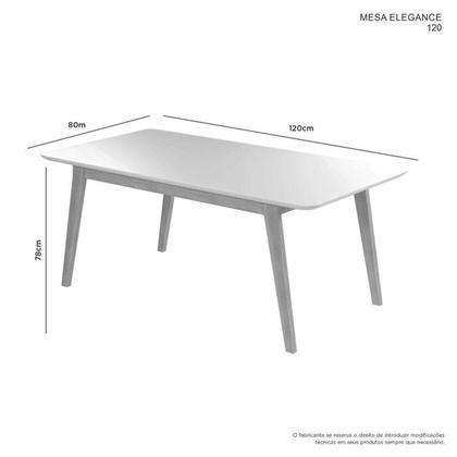 Imagem de Conjunto Sala de Jantar Mesa Elegance Candian com 4 Cadeiras Bless