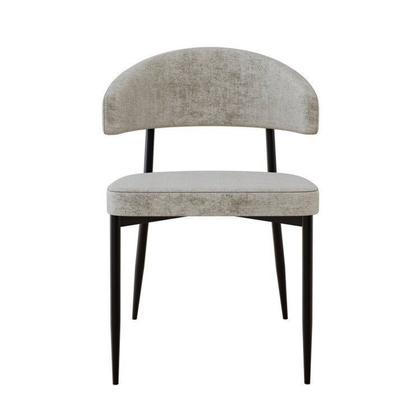 Imagem de Conjunto Sala de Jantar Mesa Elegance com 4 Cadeiras Bless Marrom/Cinza
