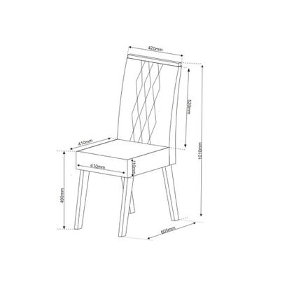 Imagem de Conjunto Sala de Jantar Mesa Glamour com 8 Cadeiras Cristal Viero