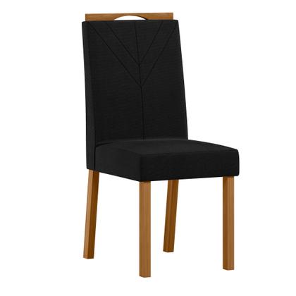 Imagem de Conjunto Sala de Jantar Mesa Isis 1,35m com Tampo Giratório e 6 Cadeiras Anitta Ypê/Off White/Ja03 - New Ceval