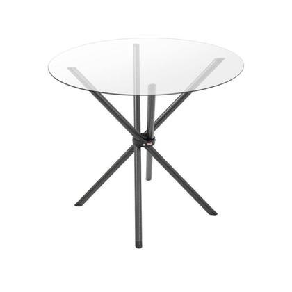 Imagem de Conjunto Sala de Jantar Mesa Jade 90cm Tampo Vidrocom 4 Cadeiras Ciplafe