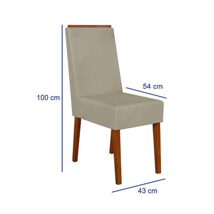 Imagem de Conjunto Sala De Jantar Mesa Madeira Maciça 4 Cadeiras Califórnia