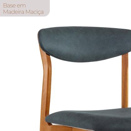 Imagem de Conjunto Sala de Jantar Mesa Madeira Maciça Genova 6 Cadeiras Monaco