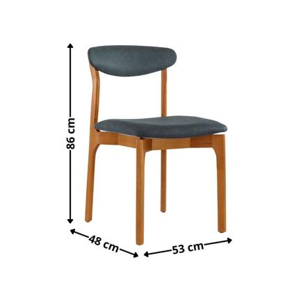Imagem de Conjunto Sala de Jantar Mesa Madeira Maciça Genova 6 Cadeiras Monaco