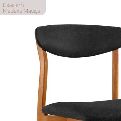 Imagem de Conjunto Sala de Jantar Mesa Madeira Maciça Genova 6 Cadeiras Monaco