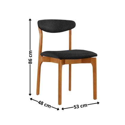 Imagem de Conjunto Sala de Jantar Mesa Madeira Maciça Genova 6 Cadeiras Monaco