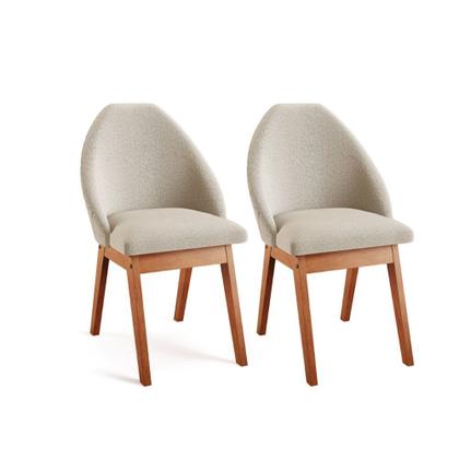 Imagem de Conjunto Sala de Jantar Mesa Mônaco 137cm 6 Poltronas Grécia Madetal