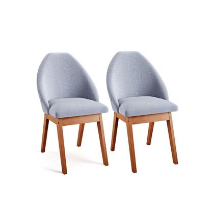 Imagem de Conjunto Sala de Jantar Mesa Mônaco 137cm 6 Poltronas Grécia Madetal