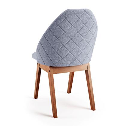 Imagem de Conjunto Sala de Jantar Mesa Mônaco 137cm 6 Poltronas Grécia Madetal