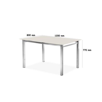 Imagem de Conjunto Sala de Jantar Mesa Ortenia Tampo Vidro com 4 Cadeiras Dinah