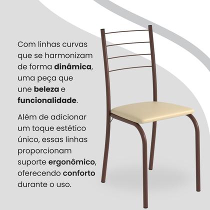 Imagem de Conjunto Sala de Jantar Mesa Quadrada 70x70cm Tampo Granito Topázio 4 Cadeiras Rio