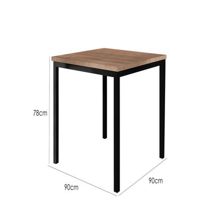 Imagem de Conjunto Sala de Jantar Mesa Quadrada 90cm Tampo BP com 4 Cadeiras Adriana