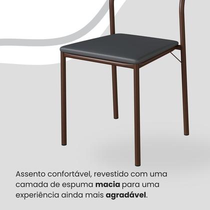 Imagem de Conjunto Sala de Jantar Mesa Redonda 100cm Base Omega Tampo Mdf Florença
