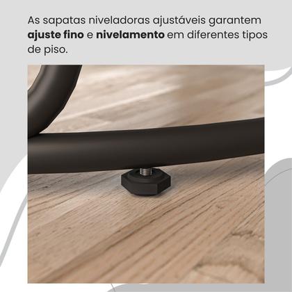 Imagem de Conjunto Sala de Jantar Mesa Redonda 100cm Base Omega Tampo Mdf Laca com Vidro Malibu