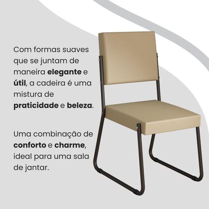 Imagem de Conjunto Sala de Jantar Mesa Redonda 100cm Base Omega Tampo Mdf Laca com Vidro Napoli