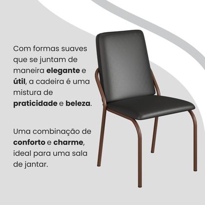 Imagem de Conjunto Sala de Jantar Mesa Redonda 100cm Base Omega Tampo Mdf Malibu