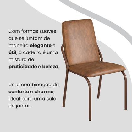 Imagem de Conjunto Sala de Jantar Mesa Redonda 100cm Base Omega Tampo Mdf Malibu