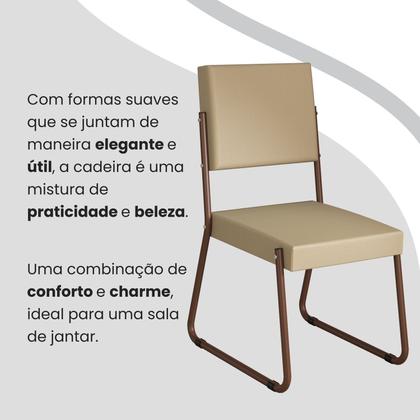 Imagem de Conjunto Sala de Jantar Mesa Redonda 100cm Base Omega Tampo Mdf Napoli