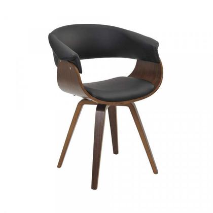 Imagem de Conjunto Sala de Jantar Mesa Redonda 120cm Eiffel Tampo Mdf com 4 Cadeiras Betina Pu