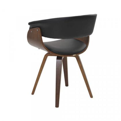 Imagem de Conjunto Sala de Jantar Mesa Redonda 120cm Eiffel Tampo Mdf com 4 Cadeiras Betina Pu