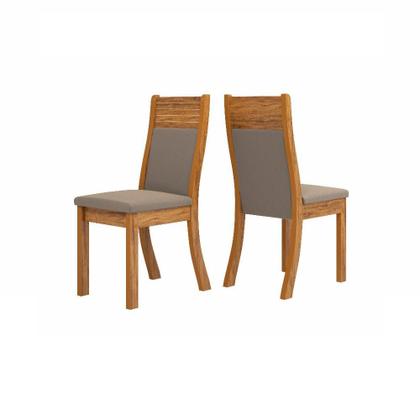 Imagem de Conjunto Sala de Jantar Mesa Requinte e 4 Cadeiras Roma Viero