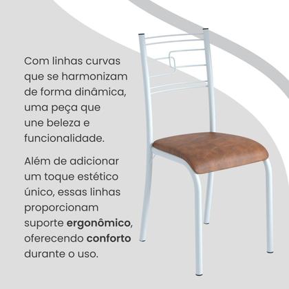 Imagem de Conjunto Sala de Jantar Mesa Retangular 100x60cm Tampo Pedra Ardósia Indiana 4 Cadeiras Paraty