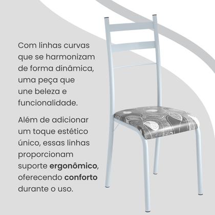 Imagem de Conjunto Sala de Jantar Mesa Retangular 140x75cm Tampo Granito Topázio 6 Cadeiras Marselha