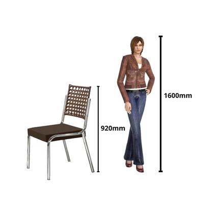 Imagem de Conjunto Sala de Jantar Mesa Retangular com 6 Cadeiras Natani