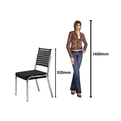 Imagem de Conjunto Sala de Jantar Mesa Retangular com 6 Cadeiras Natani