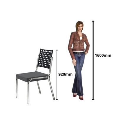 Imagem de Conjunto Sala de Jantar Mesa Retangular com 6 Cadeiras Natani