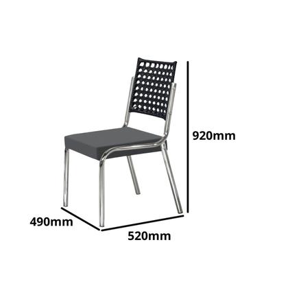 Imagem de Conjunto Sala de Jantar Mesa Retangular com 6 Cadeiras Natani