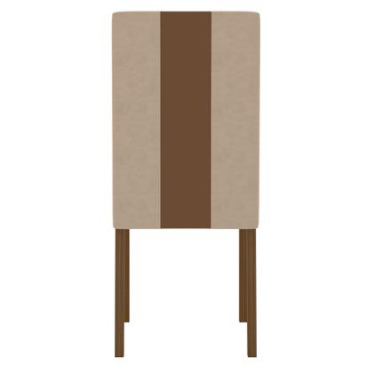 Imagem de Conjunto Sala de Jantar Mesa Retangular Liz 160cm e 6 Cadeiras Linea Carvalho/Off White - Poliman