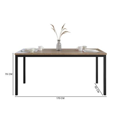 Imagem de Conjunto Sala de Jantar Mesa Retangular Tampo BP com 6 Cadeiras Adriana