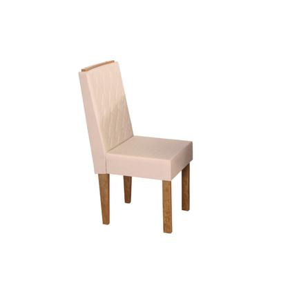 Imagem de Conjunto Sala de Jantar Mesa Retangular Vitória com 4 Cadeiras Itália com Apliques