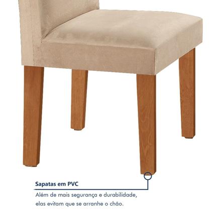 Conjunto Sala de Jantar Mesa Tampo Dakota Plus 160x80cm com 6 Cadeiras Luisa Yescasa Imagem de Conjunto Sala de Jantar Mesa Tampo Dakota Plus 160x80cm com 6 Cadeiras Luisa Yescasa