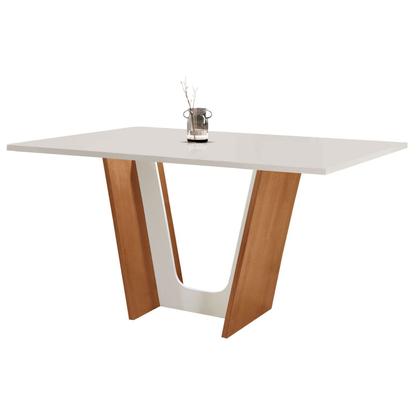 Conjunto Sala de Jantar Mesa Tampo Dakota Plus 160x80cm com 6 Cadeiras Luisa Yescasa Imagem de Conjunto Sala de Jantar Mesa Tampo Dakota Plus 160x80cm com 6 Cadeiras Luisa Yescasa