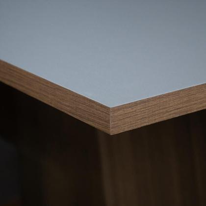 Imagem de Conjunto Sala de Jantar Mesa Tampo de Madeira 4 Cadeiras Rustic/Cinza/Silver Karina Madesa