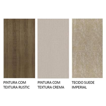 Imagem de Conjunto Sala de Jantar Mesa Tampo de Madeira 4 Cadeiras Rustic/Crema/Imperial Ruby Madesa