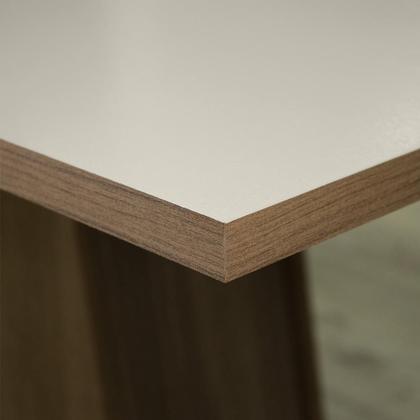 Imagem de Conjunto Sala de Jantar Mesa Tampo de Madeira 6 Cadeiras Augusta Madesa