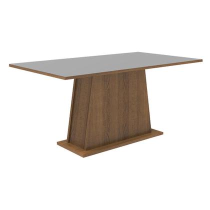 Conjunto Sala de Jantar Mesa Tampo de Madeira 6 Cadeiras Silver Britney Madesa Imagem de Conjunto Sala de Jantar Mesa Tampo de Madeira 6 Cadeiras Silver Britney Madesa