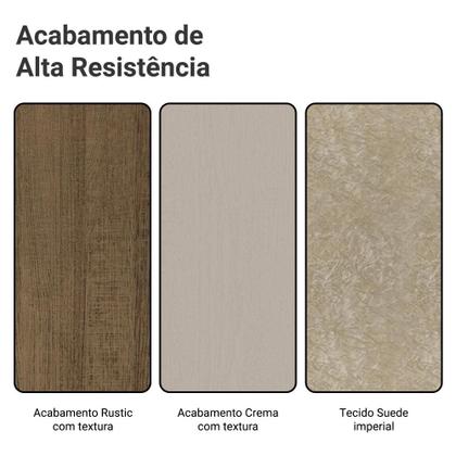 Imagem de Conjunto Sala de Jantar Mesa Tampo de Vidro 4 Cadeiras Anne Madesa