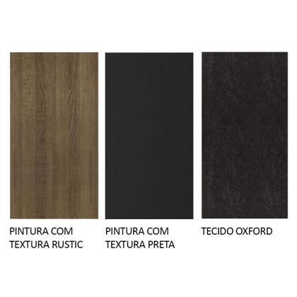 Imagem de Conjunto Sala de Jantar Mesa Tampo de Vidro 4 Cadeiras Preto/Oxford Celina Madesa