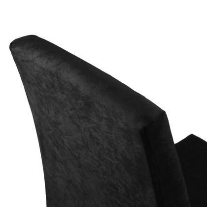 Imagem de Conjunto Sala de Jantar Mesa Tampo de Vidro 4 Cadeiras Rustic/Preto/Oxford Anaju Madesa