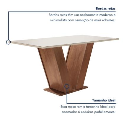 Conjunto Sala de Jantar Mesa Tampo de Vidro 6 Cadeiras Espanha Yescasa Imagem de Conjunto Sala de Jantar Mesa Tampo de Vidro 6 Cadeiras Espanha Yescasa