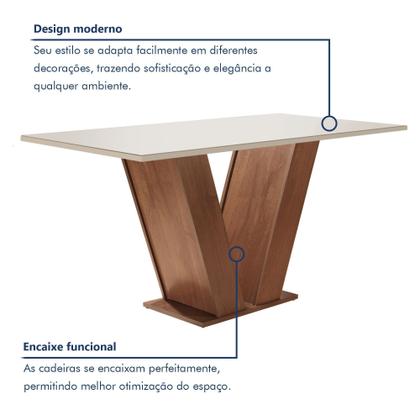 Conjunto Sala de Jantar Mesa Tampo de Vidro 6 Cadeiras Espanha Yescasa Imagem de Conjunto Sala de Jantar Mesa Tampo de Vidro 6 Cadeiras Espanha Yescasa